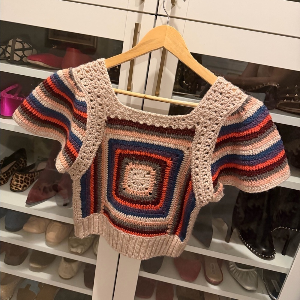 Sea New York Mena Hand Crochet Sweater - Picture 4 of 5